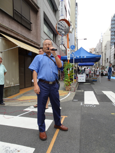 内神田鎌倉町会の齊藤町会長