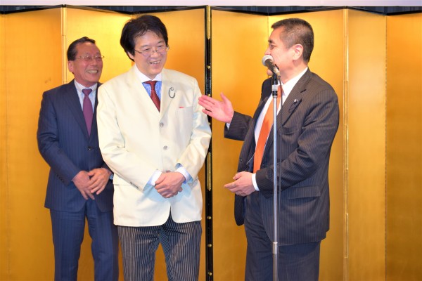 堀井会長と前田会長（幼馴染のお二人）