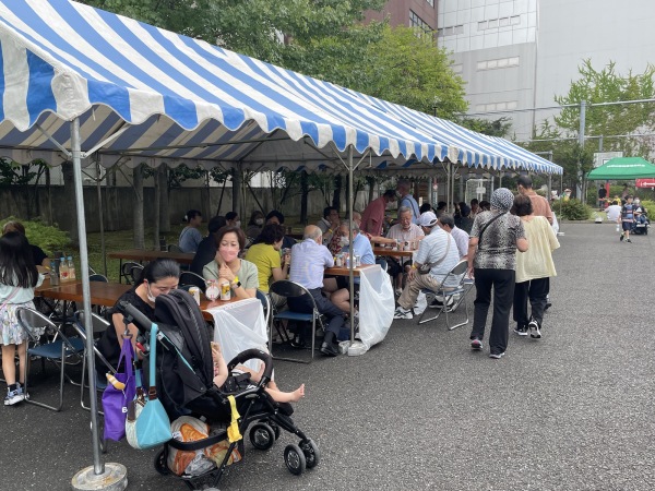 屋根があるので日除け対策も