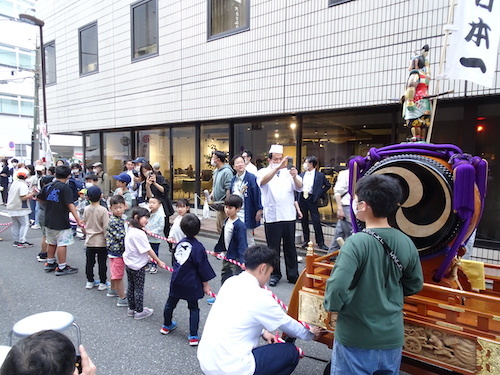 子供山車練り歩き