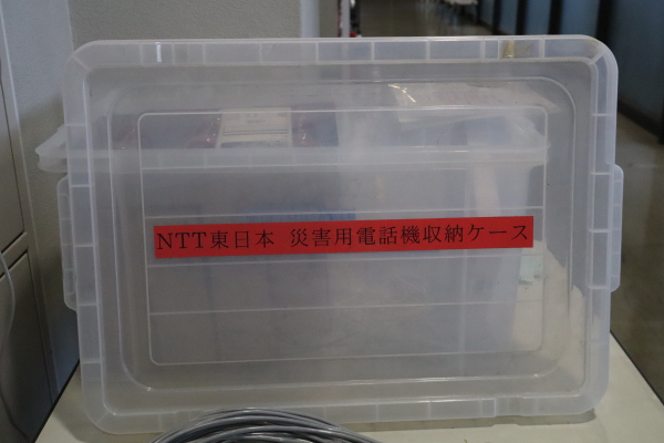 こちらのケースは防災備蓄倉庫に